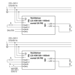 LED-liitäntälaite FTLIGHT 44W IP20 1050mA Triac-himmennettävä