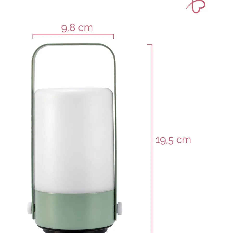 LED-lyhty Paulmann Pauleen Mobile Charm 3000K, vaaleanvihreä
