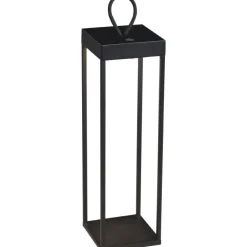 LED-lyhtyvalaisin Konstsmide Ravello 50cm ladattava musta