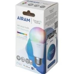 LED-älylamppu Airam SmartHome värivaihto E27 2700-6500K