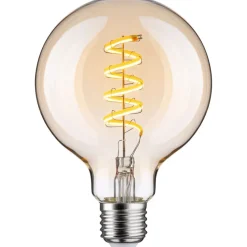 LED-älylamppu Paulmann Smart Home Zigbee 3.0 Globe, G95, E27, 600lm, 7.5W, filamentti, säädettävä värilämpötila, himmennettävä, kulta