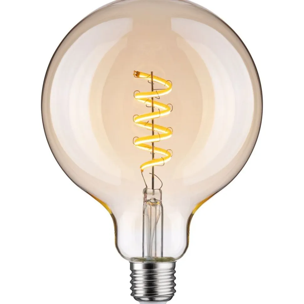 LED-älylamppu Paulmann Smart Home Zigbee 3.0 Globe, G125, E27, 600lm, 7,5W, filamentti, säädettävä värilämpötila, himmennettävä, kulta