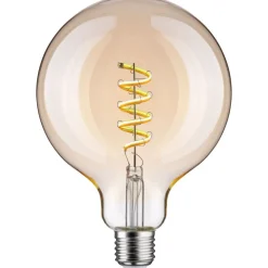 LED-älylamppu Paulmann Smart Home Zigbee 3.0 Globe, G125, E27, 600lm, 7,5W, filamentti, säädettävä värilämpötila, himmennettävä, kulta