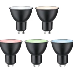 LED-älylamppu Paulmann Smart Home Zigbee 3.0 Reflector, GU10, 350lm, 4.8W, RGBW+, himmennettävä, mattakromi