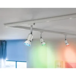 LED-älylamppu Paulmann Smart Home Zigbee 3.0 Reflector, GU10, 350lm, 4.8W, RGBW+, himmennettävä, mattakromi