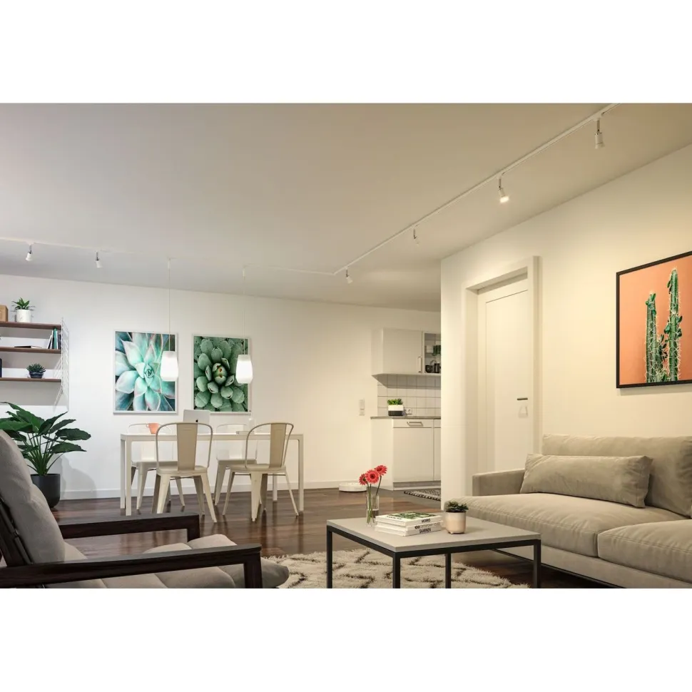 LED-älylamppu Paulmann Smart Home Zigbee 3.0 Reflector, GU10, 350lm, 4.8W, RGBW+, himmennettävä, mattakromi