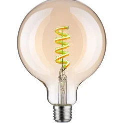 LED-älylamppu Paulmann Smart Home Zigbee 3.0 Globe, G125, E27, 470lm, 6.3W, RGBW+, filamentti, himmennettävä, kulta