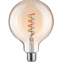 LED-älylamppu Paulmann Smart Home Zigbee 3.0 Globe, G125, E27, 470lm, 6.3W, RGBW+, filamentti, himmennettävä, kulta