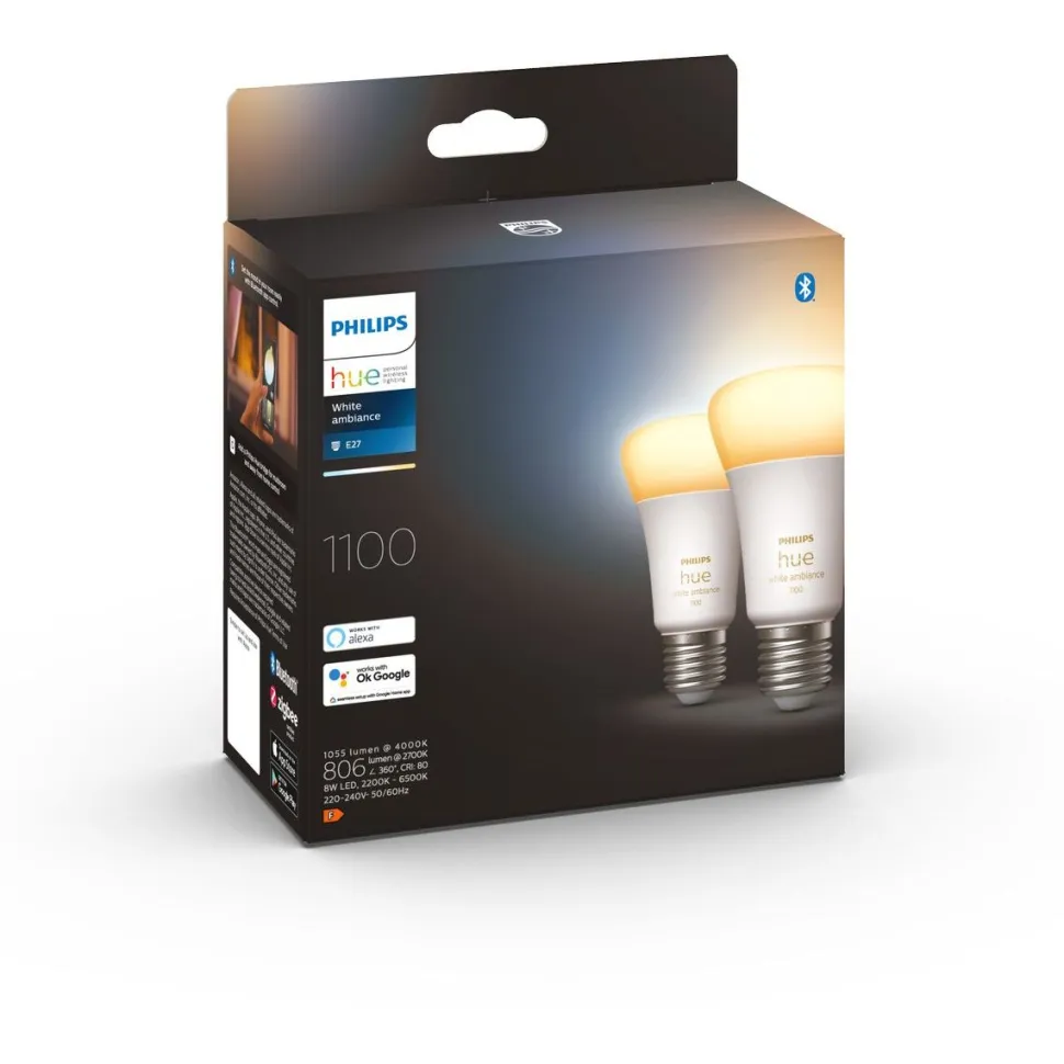 LED-älylamppu Philips Hue WA 8W A60 E27 2kpl