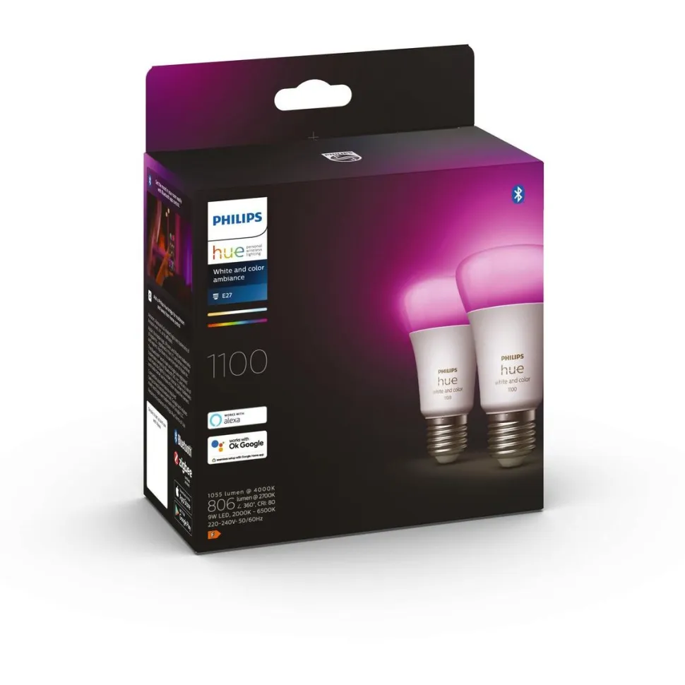 LED-älylamppu Philips Hue WCA 9W A60 E27 2kpl