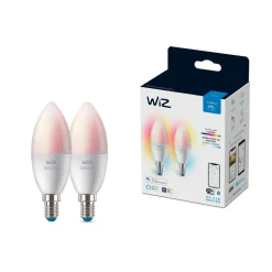 LED-älypolttimo WiZ Wi-Fi 5W E14 värivaihto 2kpl