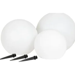 LED-maapiikkivalaisin aurinkokennolla House Nordic Lifton, 3kpl, valkoinen