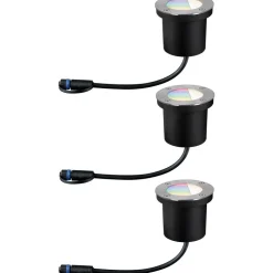 LED-Maavalaisin aloitussetti Paulmann Plug & Shine upotettava RGBW