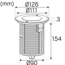 LED-maavalaisin Hide-a-lite Spot Up Multi 7 Tilt 3000K
