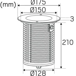 LED-maavalaisin Hide-a-lite Spot Up Multi 17 Tilt 3000K