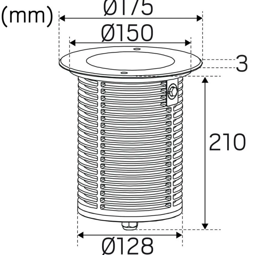 LED-maavalaisin Hide-a-lite Spot Up Multi 17 Tilt 3000K