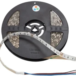 LED-nauha Euroshrink 5m, IP65, RGB/moniväri, 60LED/10W/metri, DC24V