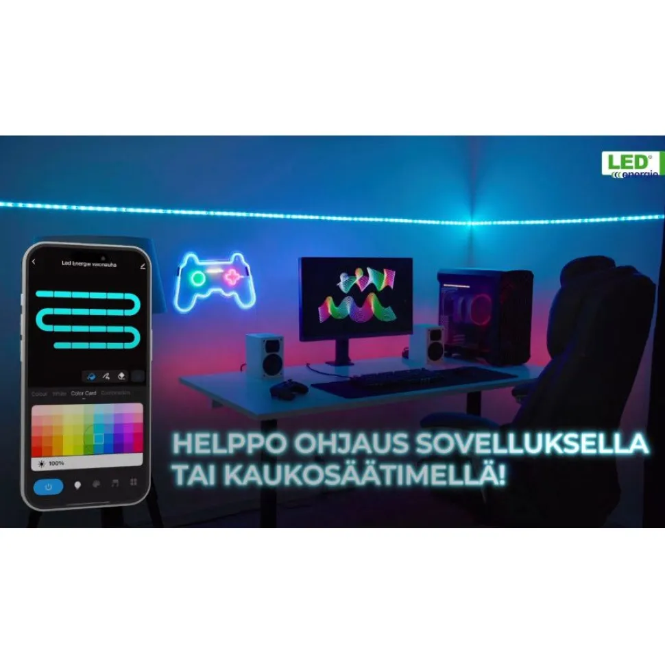 LED-nauha Led Energie, LED RGBIC+CCTIC 5M Wifi