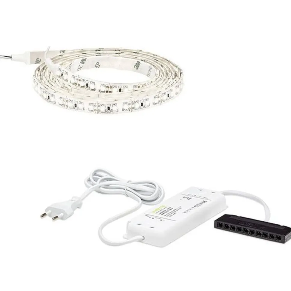 LED-nauha Limente 4 m IP20/IP44 24V 4000K + virtalähde