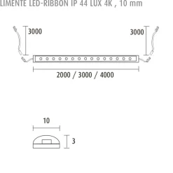 LED-nauha Limente LED-Ribbon 20 LUX 192 lediä/m 2m IP44 4000K 24V