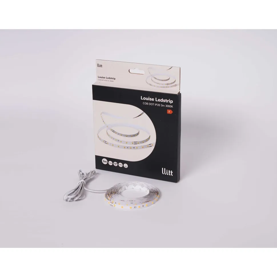 LED-nauha Llitt Louise, DOT, IP20, 3000K, eri pituuksia