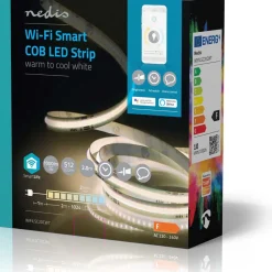 LED-Nauha Nedis SmartLife COB Wi-Fi WIFILSC20CWT, 2m