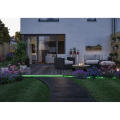 LED-nauha Paulmann Solar aurinkokenno IP44 RGB kaukosäädin, eri pituuksia