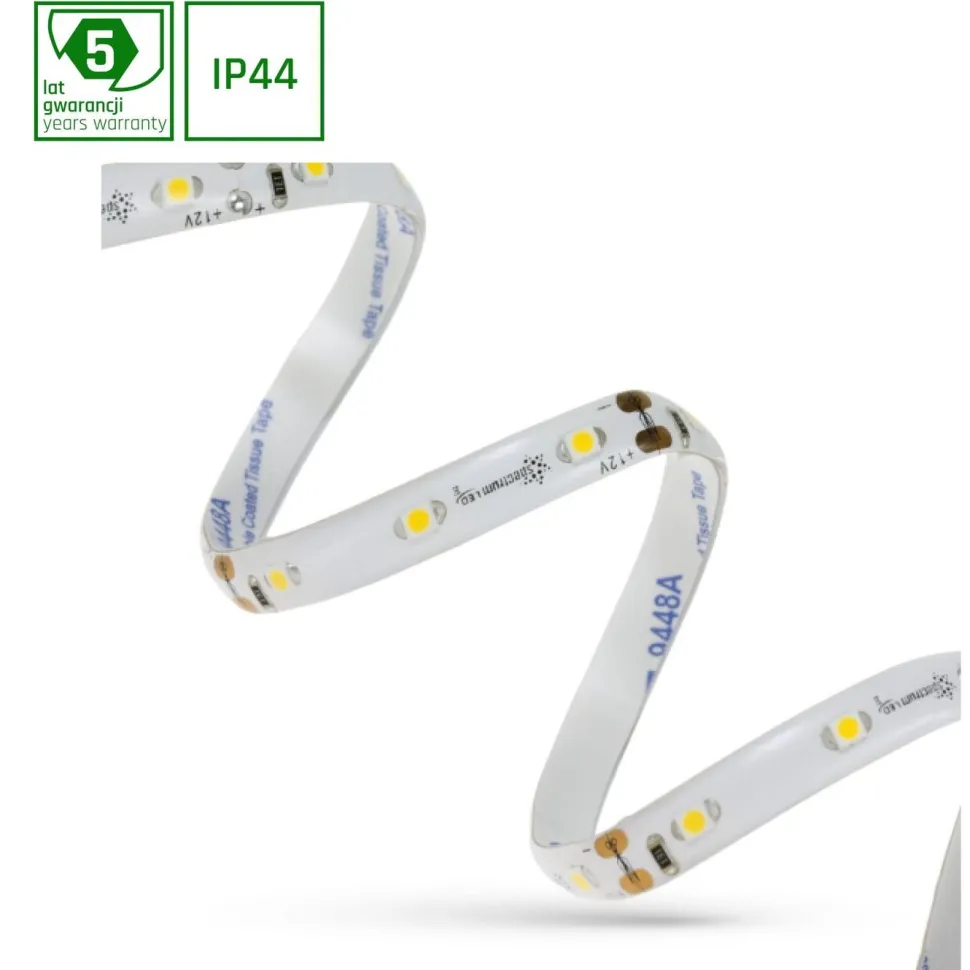 LED-nauha Spectrum 20W 3528 60LED 4000K silikonilla, 5m