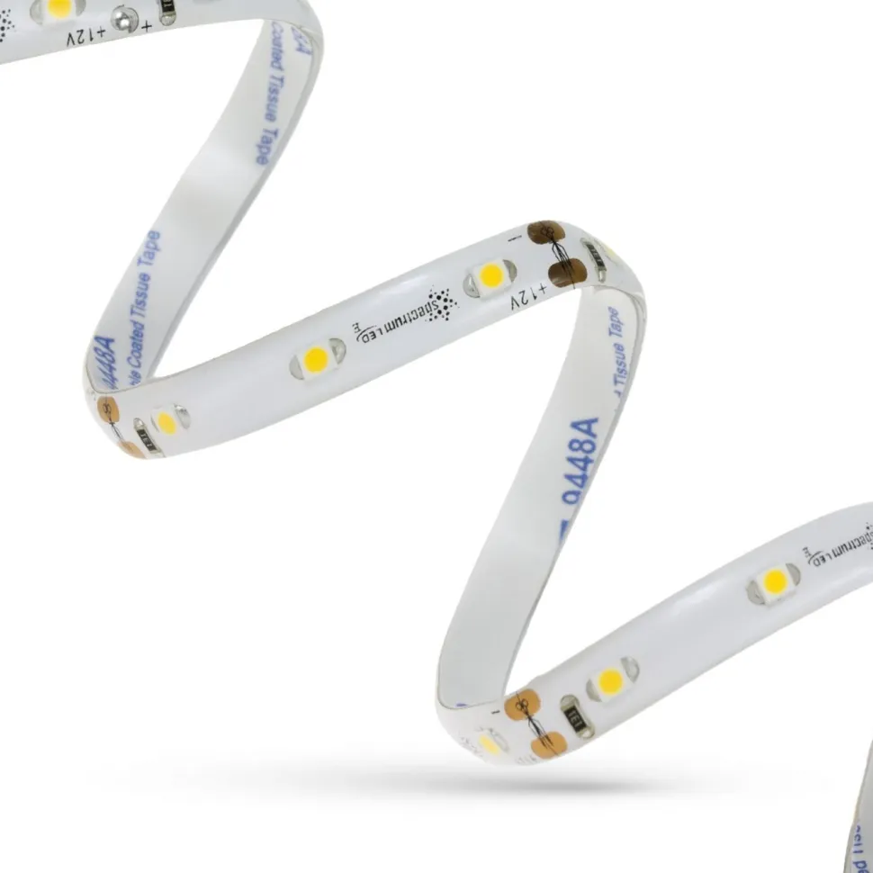 LED-nauha Spectrum 22W 3528 60LED 3000K ilman silikonia, 5m