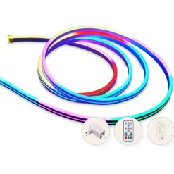 LED-nauha Llitt Alexandra KIT, RGBIC Neon Smart, IP65, 2m窶銀銀