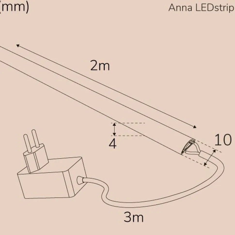 LED-nauha Llitt Anna KIT, Milky, IP65,窶銀