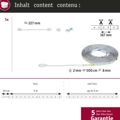 LED-nauhan jatko-osa Paulmann MaxLED Stair 0.5m 0.3W 64 lm/m 2700K