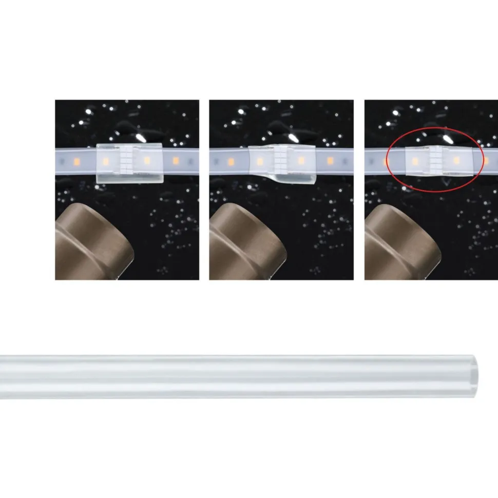 LED-nauhan liitin Paulmann Universal 15cm vesitiivis kutistesukka 14mm, läpinäkyvä
