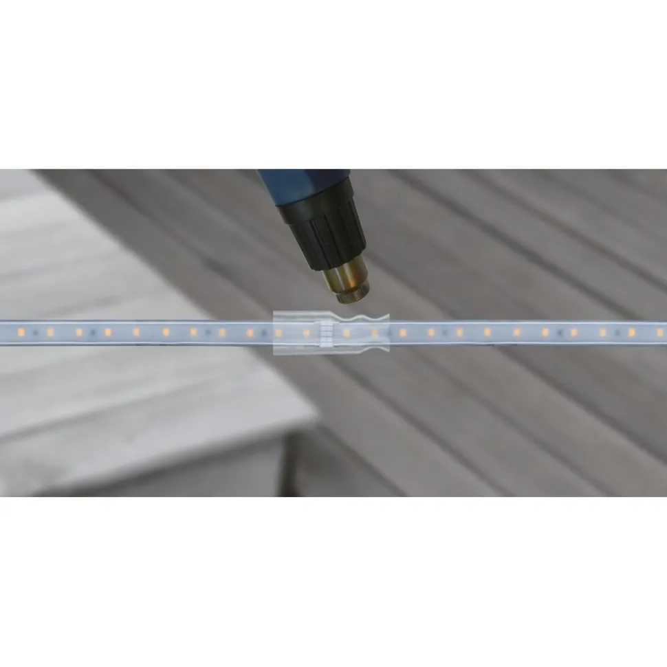 LED-nauhan liitin Paulmann Universal 15cm vesitiivis kutistesukka 14mm, läpinäkyvä