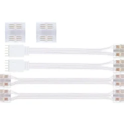 LED-nauhan liitinsarja Paulmann MaxLED COB RGBW, valkoinen/läpinäkyvä