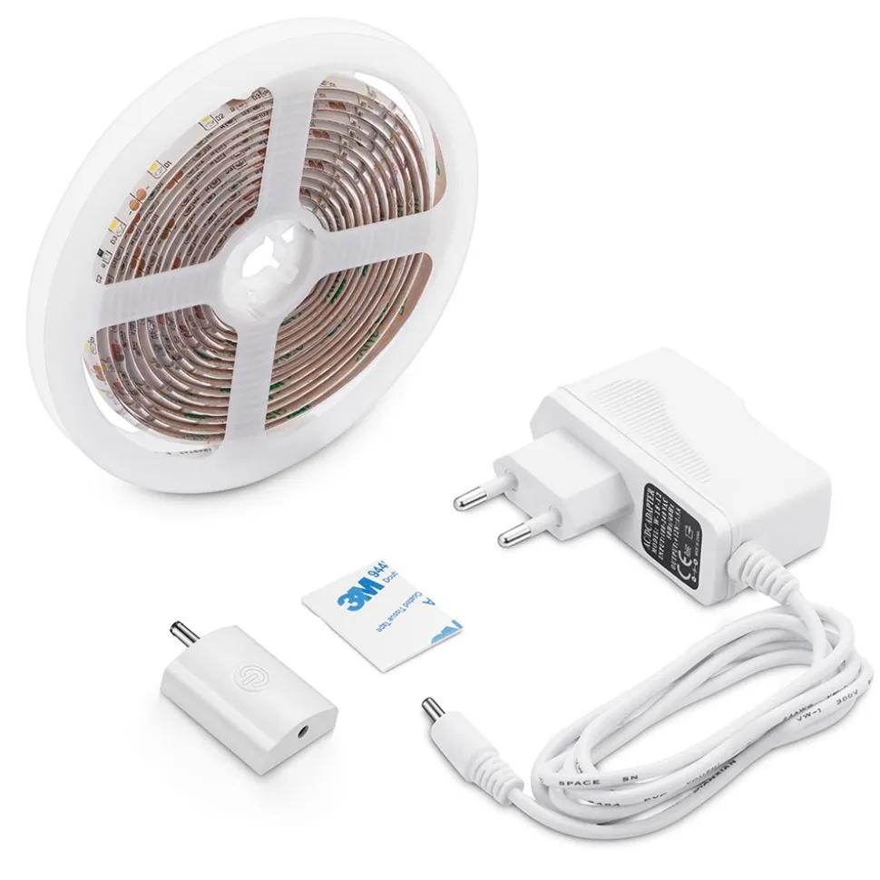 LED-nauhasetti Harju 1,5m 4,8W hipaisukytkimellä