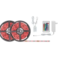 LED-Nauhasetti muuntaja + kaukosäädin Paulmann SimpLED Stripe Set 5m katkaistava RGB