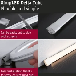 LED-nauhasetti Paulmann SimpLED Delta 1m pinnoitettu 4.5W 660 lm/m 3000K