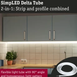 LED-nauhasetti Paulmann SimpLED Delta 1m pinnoitettu 4.5W 660 lm/m 3000K