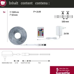 LED-nauhasetti Paulmann SimpLED RGBIC Motion Music 3m pinnoitettu 16W 210 lm/m 420 LEDiä/m RGB 18 VA