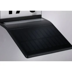 LED-numerovalaisin aurinkokennolla Paulmann Yoko, IP44, 3000K, liike- ja hämärätunnistin, antrasiitti