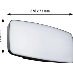 LED-numerovalaisin liike- ja hämärätunnistimella Paulmann Sheera, Smart Home Zigbee 3.0, IP44, 27.6x7.3cm, antrasiitti