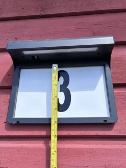 LED-numerovalaisin aurinkokennolla Paulmann Dayton II, IP44, 3000K, hämärätunnistin musta