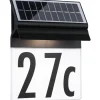 LED-numerovalaisin aurinkokennolla Paulmann Neda, IP44, 3000K, musta
