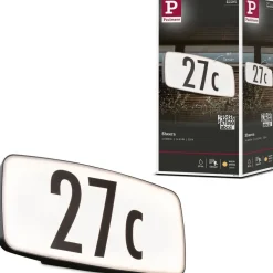 LED-numerovalaisin liike- ja hämärätunnistimella Paulmann Sheera, IP44, 27.6x7.3cm, 3000, antrasiitti
