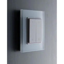 LED-painonappi-himmennin FTLIGHT Perfect 2-osainen 12-36V DC 86x86x13mm