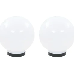 Led-pallovalaisimet 2 kpl 20 cm akryyli