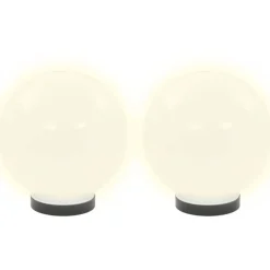 Led-pallovalaisimet 2 kpl 20 cm akryyli