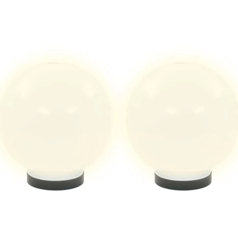 Led-pallovalaisimet 2 kpl 20 cm akryyli