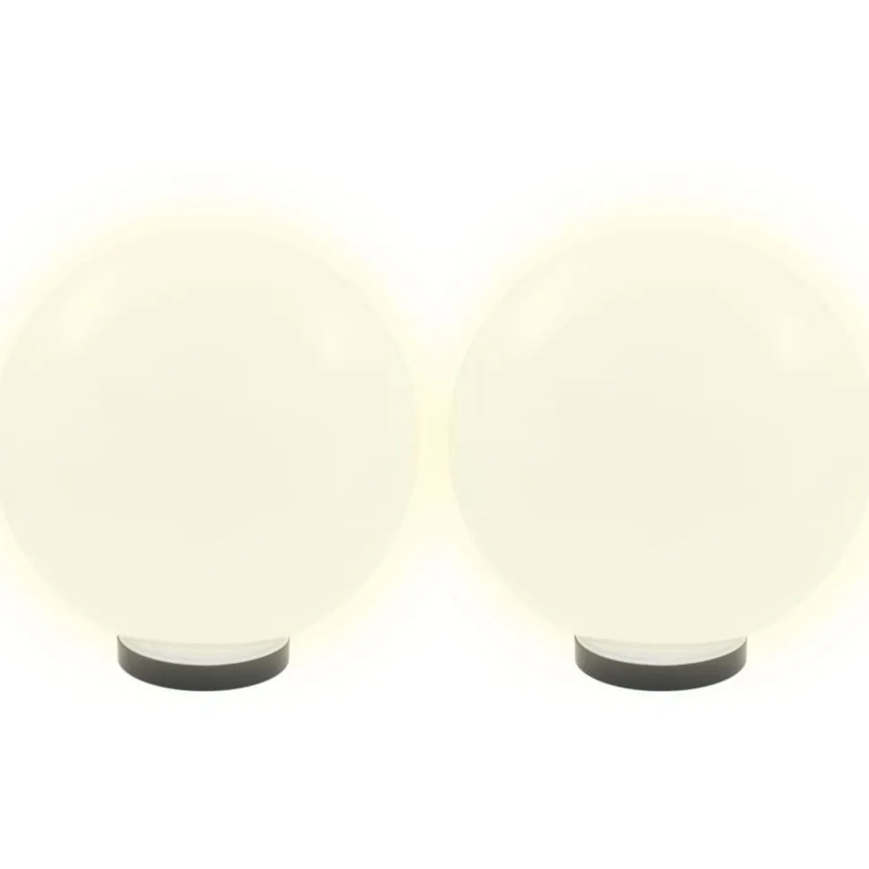 Led-pallovalaisimet 2 kpl 30 cm akryyli